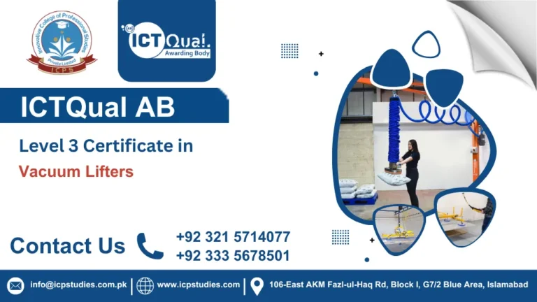 ICTQual AB Level 3 Certificate in Vacuum Lifters