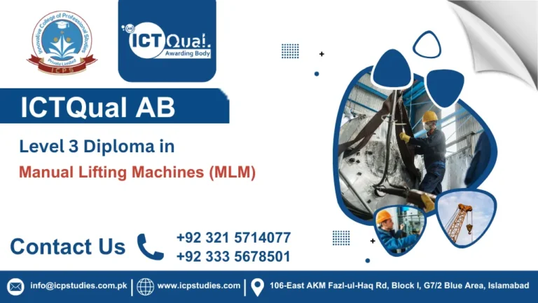 ICTQual AB Level 3 Diploma in Manual Lifting Machines (MLM)