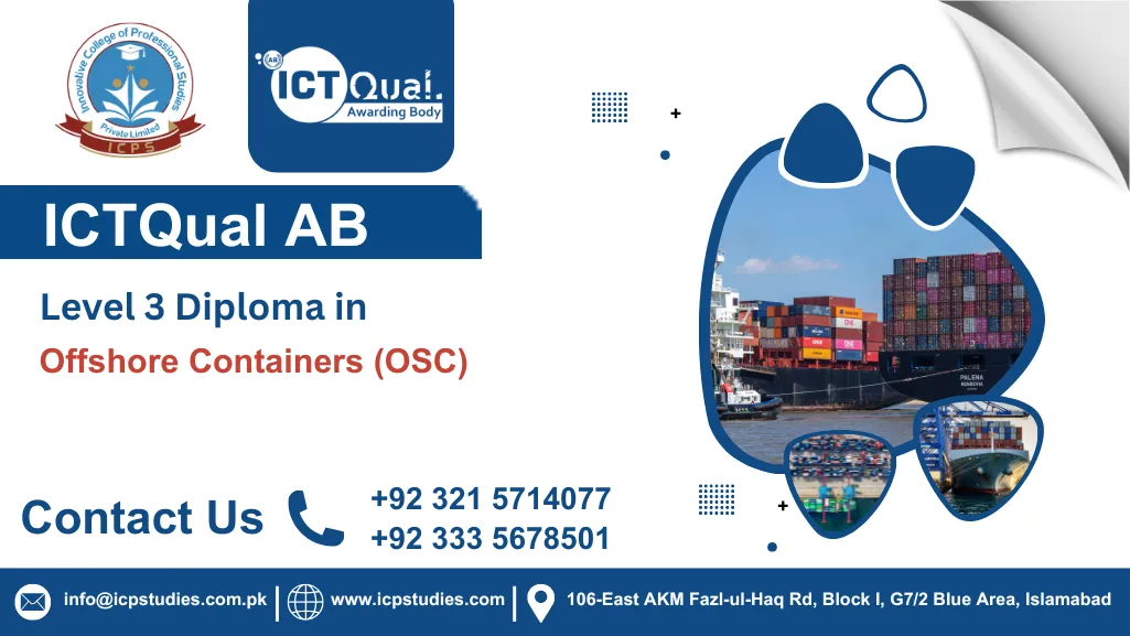 ICTQual AB Level 3 Diploma in Offshore Containers (OSC)