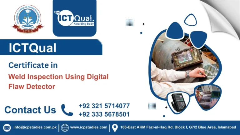 ICTQual Certificate in Weld Inspection Using Digital Flaw Detector