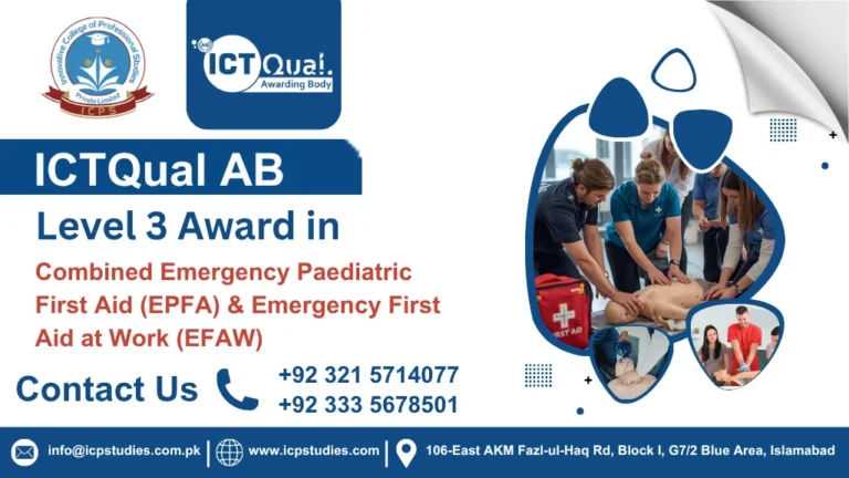 ICTQual AB Level 3 Award in Combined Emergency Paediatric First Aid (EPFA) & Emergency First Aid at Work (EFAW)