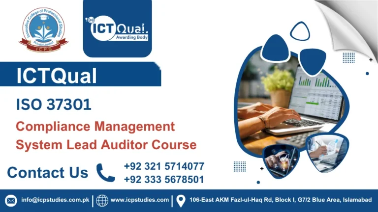 ICTQual ISO 37301 Compliance Management System Lead Auditor Course