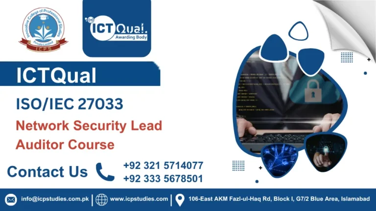 ICTQual ISO/IEC 27033 Network Security Lead Auditor Course