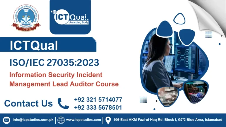 ICTQual ISO/IEC 27035:2023 Information Security Incident Management Lead Auditor Course
