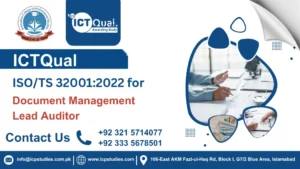 ICTQual ISO/TS 32001:2022 for Document Management Lead Auditor