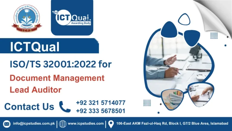 ICTQual ISO/TS 32001:2022 for Document Management Lead Auditor