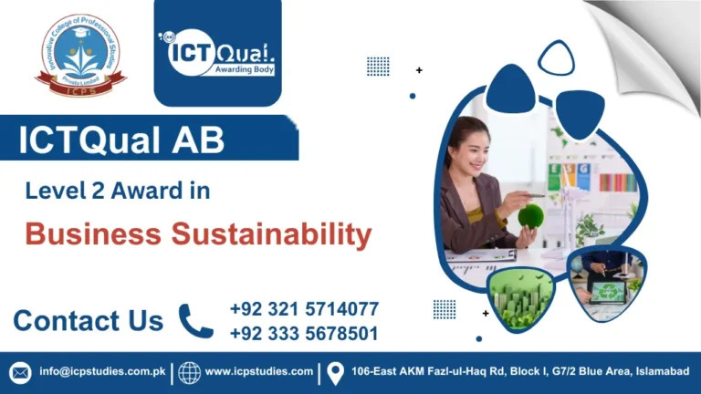ICTQual Level 2 Award in Business Sustainability