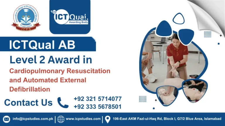 ICTQual Level 2 Award in Cardiopulmonary Resuscitation and Automated External Defibrillation 