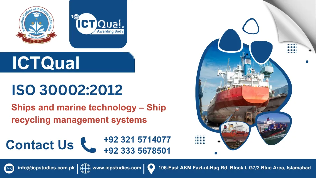 ISO 30002:2012 Ships and marine technology – Ship recycling management systems