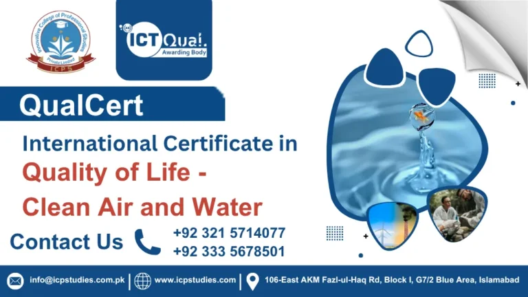 QualCert International Certificate in Quality of Life -Clean Air and Water