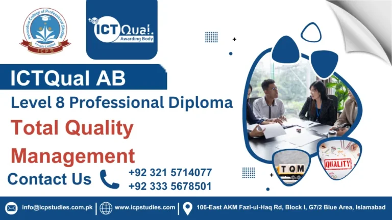 ICTQual Level 8 Professional Diploma in Total Quality Management