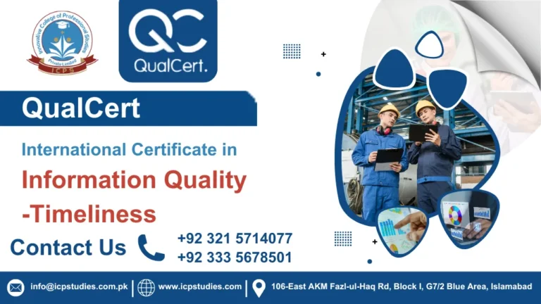 QualCert International Certificate in Information Quality -Timeliness