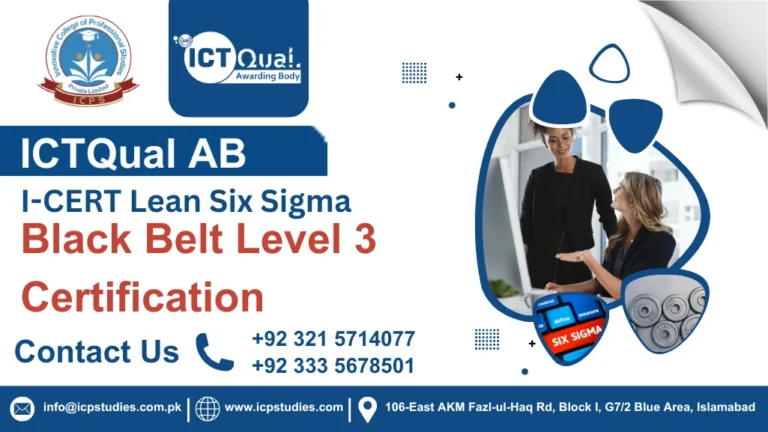 I-CERT Lean Six Sigma Black Belt Level 3 Certification