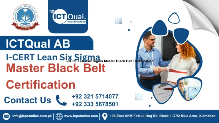 I-CERT Lean Six Sigma Master Black Belt Certification