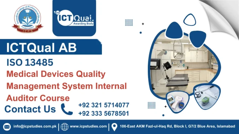 Medical Devices Quality Management System Internal Auditor Course