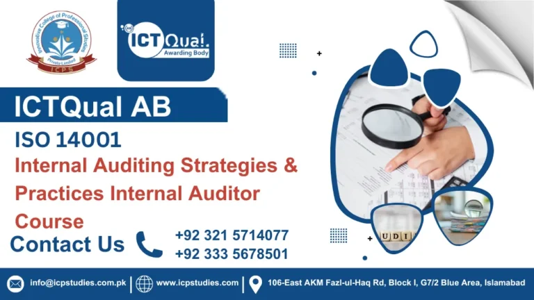 ICTQual ISO 14001 Internal Auditing Strategies & Practices Internal Auditor Course