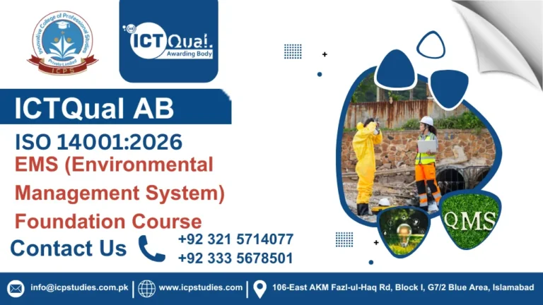 ICTQual ISO 14001:2026 EMS (Environmental Management System) Foundation Course