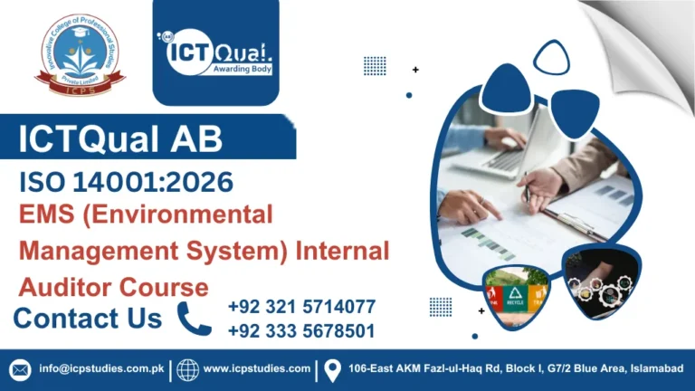 ICTQual ISO 14001:2026 EMS (Environmental Management System) Internal Auditor Course