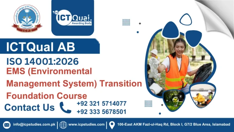 ICTQual ISO 14001:2026 EMS (Environmental Management System) Transition Foundation Course