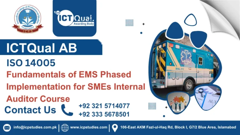 ICTQual ISO 14005 – Fundamentals of EMS Phased Implementation for SMEs Internal Auditor Course
