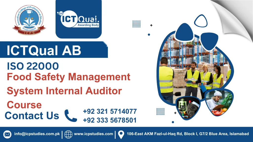 ICTQual ISO 22000 Food Safety Management System Internal Auditor Course