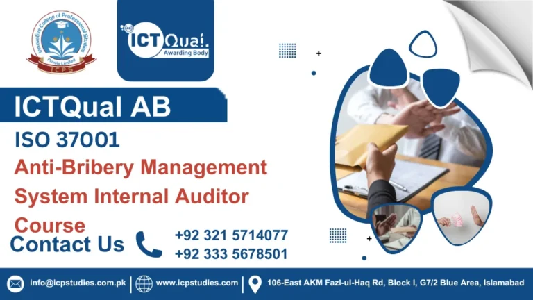 ICTQual ISO 37001 Anti-Bribery Management System Internal Auditor Course