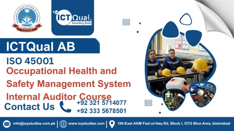 ICTQual ISO 45001 Occupational Health and Safety Management System Internal Auditor Course