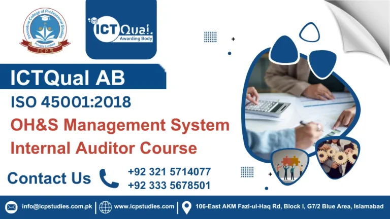 ICTQual ISO 45001:2018 OH&S Management System Internal Auditor Course