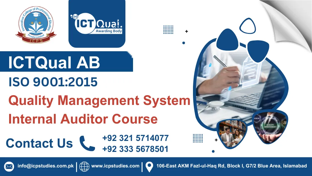 ICTQual ISO 9001:2015 Quality Management System Internal Auditor Course