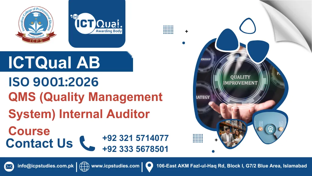ICTQual ISO 90012026 QMS (Quality Management System) Internal Auditor Course