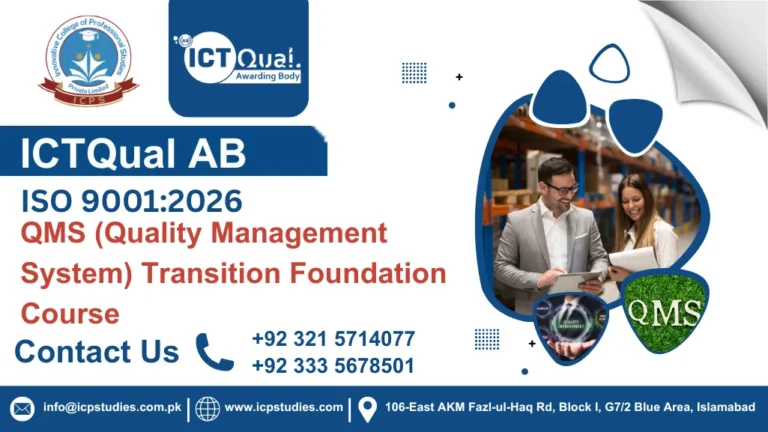 ICTQual ISO 9001:2026 QMS (Quality Management System) Transition Foundation Course
