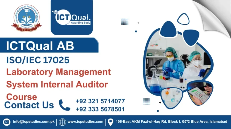 ICTQual ISO/IEC 17025 Laboratory Management System Internal Auditor Course