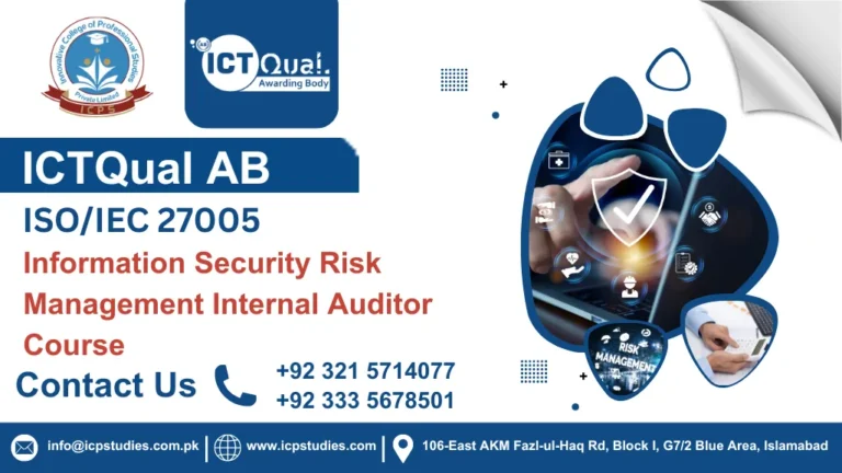 ICTQual ISO/IEC 27005 Information Security Risk Management Internal Auditor Course