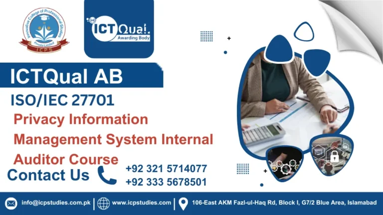 ICTQual ISO/IEC 27701 Privacy Information Management System Internal Auditor Course