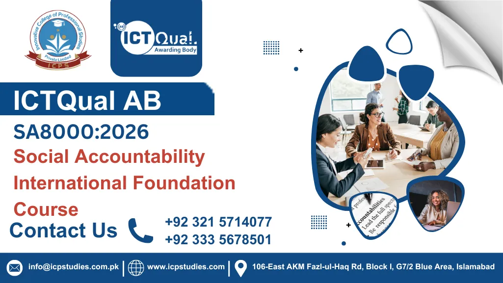 ICTQual SA8000:2026 Social Accountability International Foundation Course