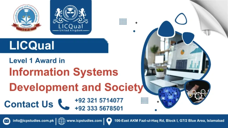 LICQual Level 1 Award in Information Systems Development and Society