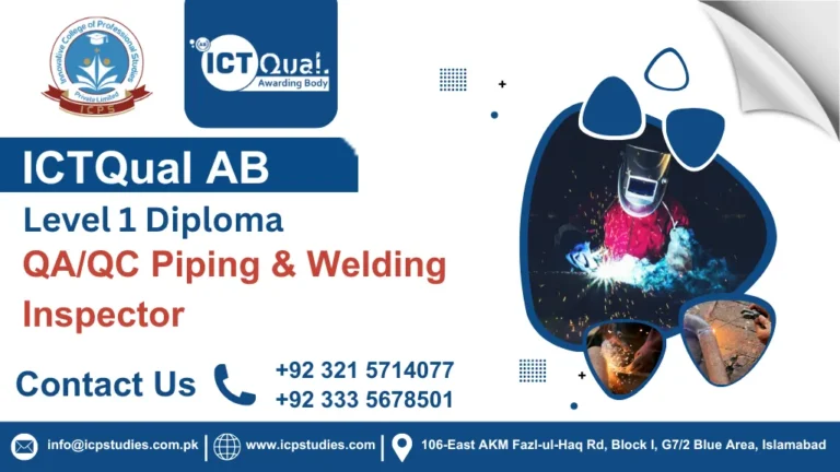 ICTQual AB Level 1 Diploma in QA/QC Piping & Welding Inspector