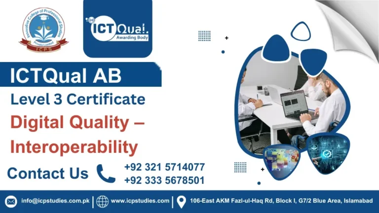 ICTQual AB Level 3 Certificate in Digital Quality – Latency