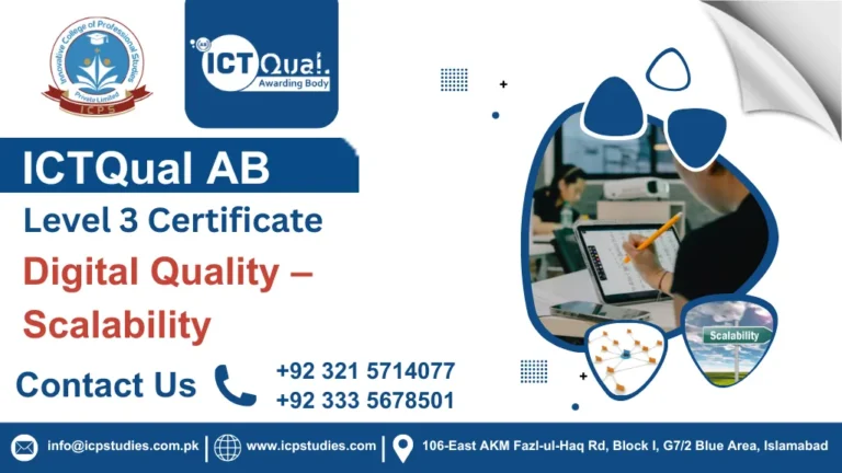 ICTQual AB Level 3 Certificate in Digital Quality – Scalability