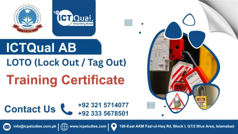 ICTQual LOTO (Lock Out / Tag Out) Training Certificate