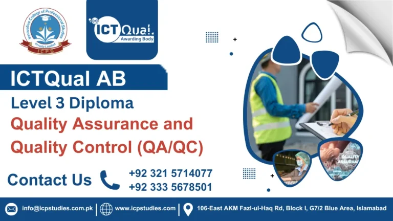 ICTQual Level 3 Diploma in Quality Assurance and Quality Control (QA/QC)