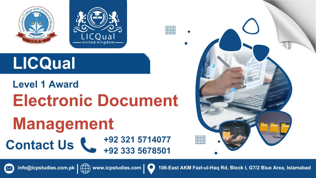 LICQual Level 1 Award in Electronic Document Management