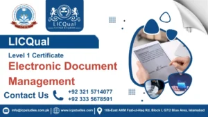 LICQual Level 1 Certificate in Electronic Document Management