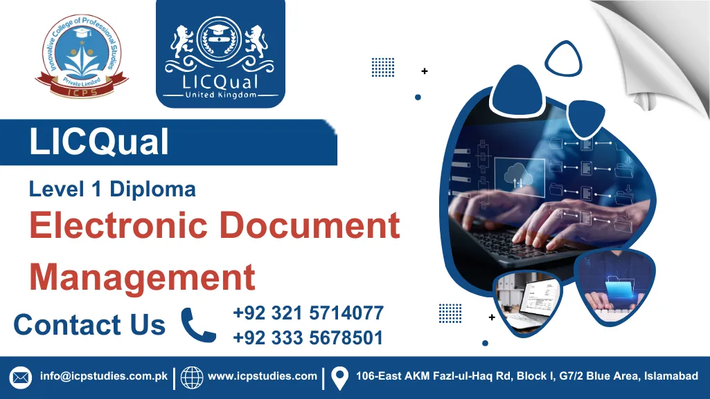LICQual Level 1 Diploma in Electronic Document Management
