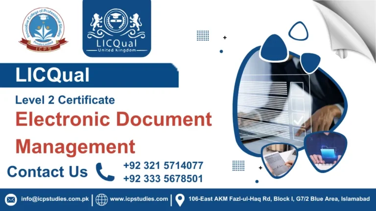 LICQual Level 2 Certificate in Electronic Document Management
