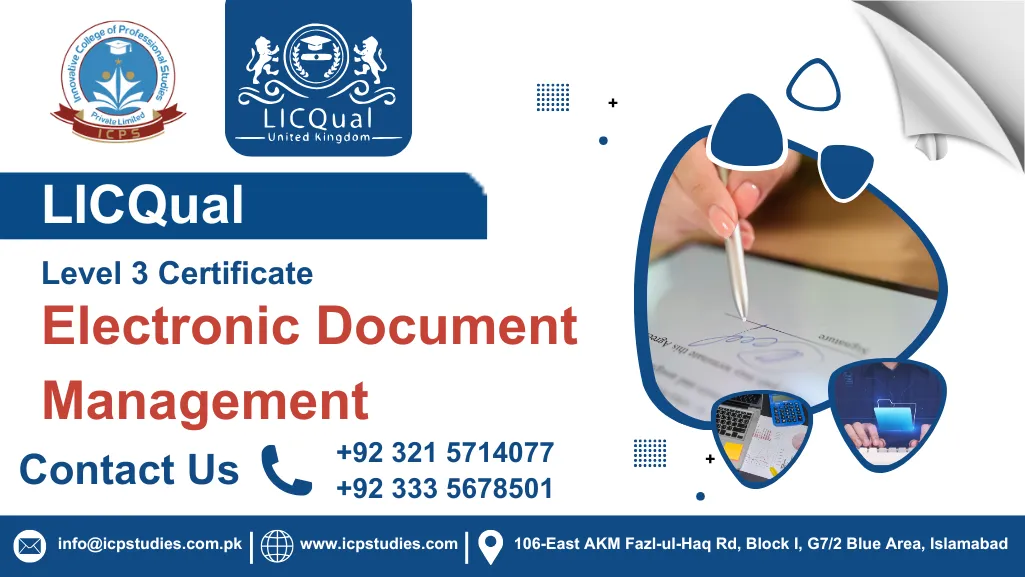 LICQual Level 3 Certificate in Electronic Document Management