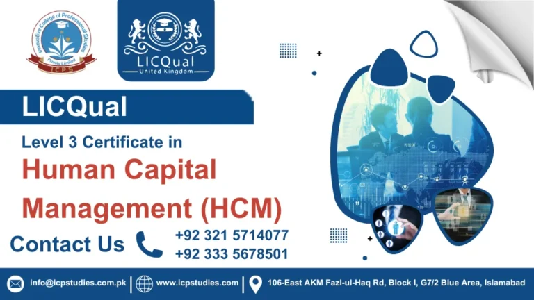 LICQual Level 3 Certificate in Human Capital Management (HCM)