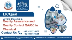 LICQual Level 3 Diploma in Quality Assurance and Quality Control QA/QC in Chemical