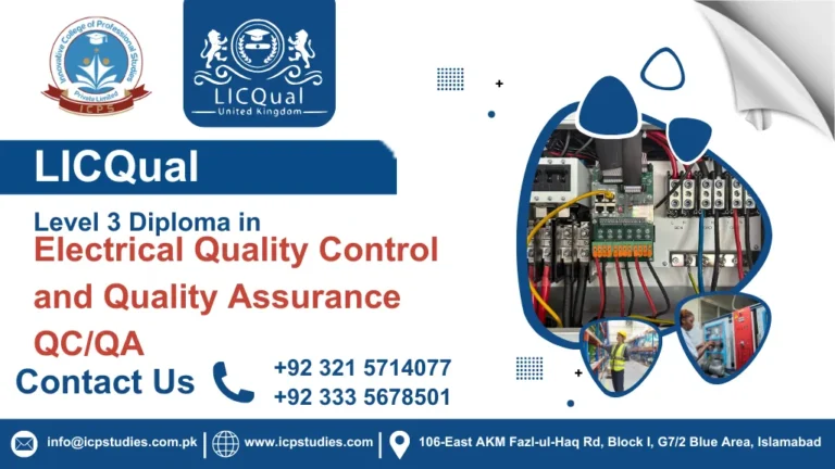 LICQual Level 3 Diploma in Electrical Quality Control and Quality Assurance QC/QA