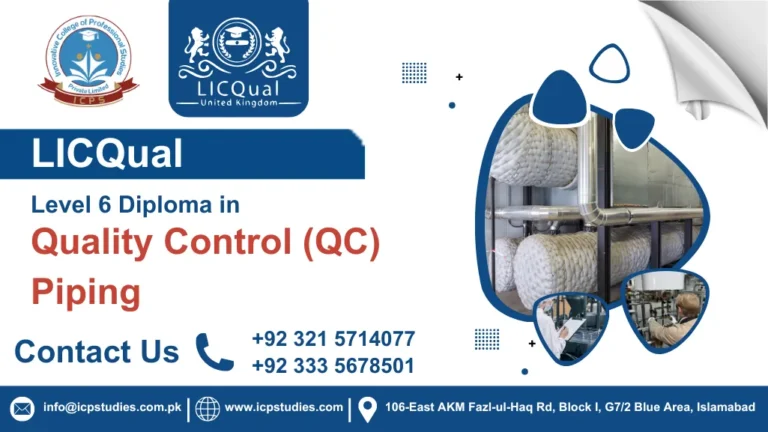 LICQual Level 6 Diploma in Quality Control (QC) Piping